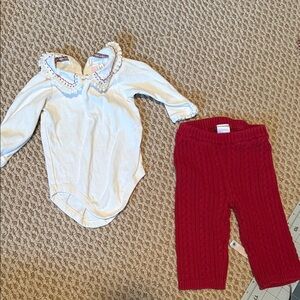 Janie and jack girls Christmas outfit